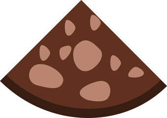 Sausage slice isolated jpeg and png file format