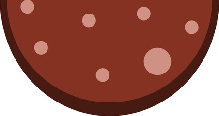 Sausage slice isolated jpeg and png file format