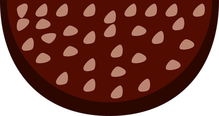 Sausage slice isolated jpeg and png file format