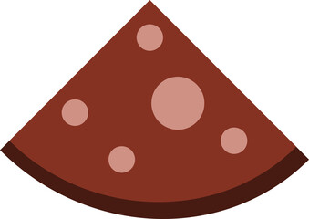 Sausage slice isolated jpeg and png file format