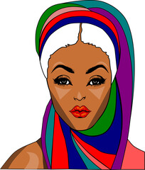 illustration of an African woman