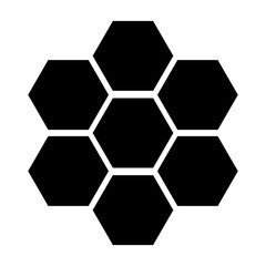 Beehive silhouette icon. Honeycomb. Vector.
