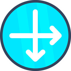 Fototapeta premium Intersect Icon