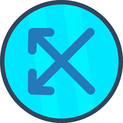 Fototapeta premium Intersect Icon