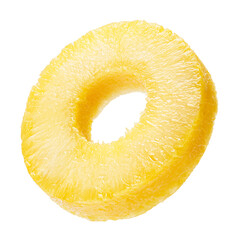 Side view of pineapple ring