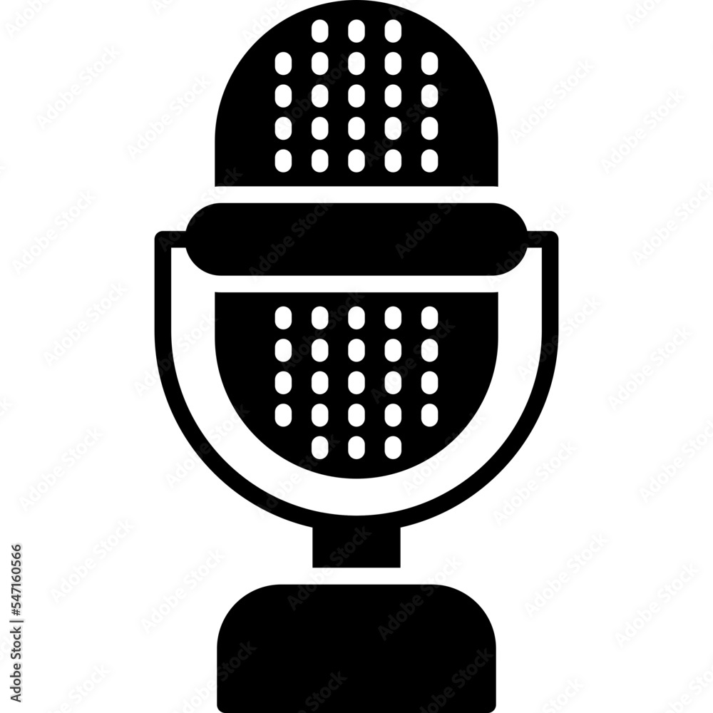 Poster microphone icon