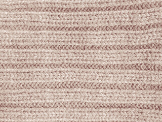 Handmade knitting texture with detail wool threads.