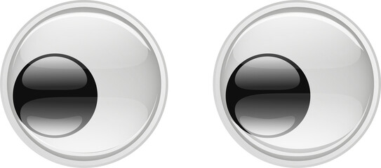 Cute Plastic Eyes for Toys. Looks and different moods. 