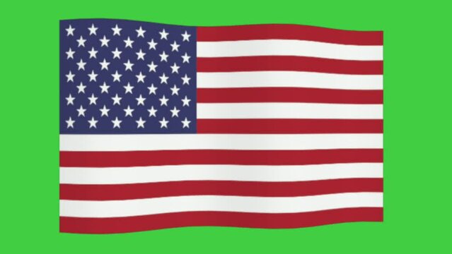 footage of the United States flag fluttering, perfect for, ceremonies, parties, advertisements, editing, etc