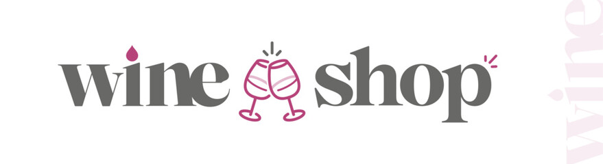 Logo for wine cellar and sale of alcoholic beverages.