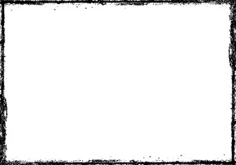 Vector Frames. rectangles for image. distress texture . Grunge Black borders isolated on the background . Dirt effect . geometric shapes for your design