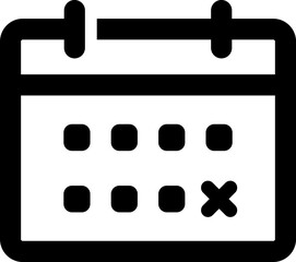 Calendar deadline icon