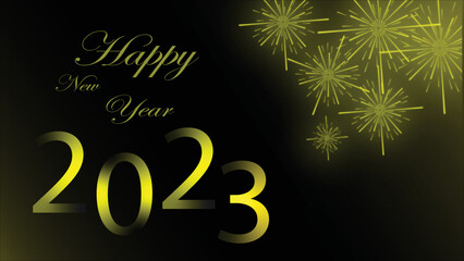 gold and black background happy new year
