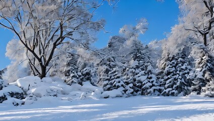 Obraz premium 雪景色