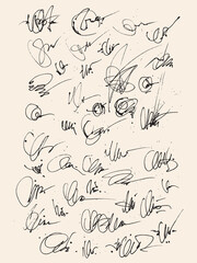 Vector brush strokes texture. Grunge background. Distressed uneven texture. Black isolated on white background. Interesting effect. Abstract vector