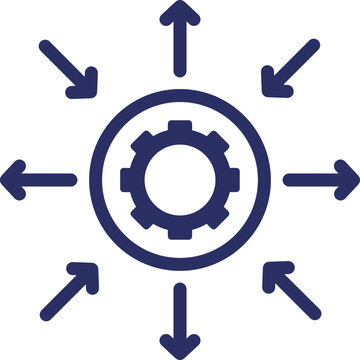 Differentiation, Disparity Outline Vector Icon Fully Editable

