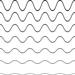 Abstract flow lines  . Fluid wavy shape .Striped linear pattern . Vector illustration