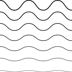 Abstract flow lines  . Fluid wavy shape .Striped linear pattern . Vector illustration