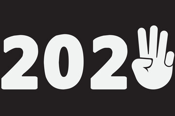 Happy New Year Funny Figure 2023 T-Shirt Design