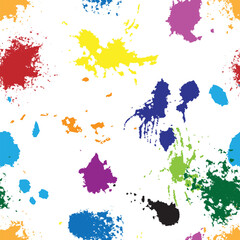 Vector Geometric Seamless Pattern . Abstract wallpaper with grunge shapes.