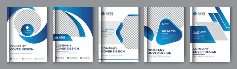 Business Book cover company profile annual report template