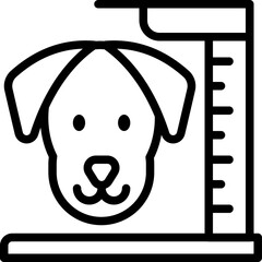 dog line style icon