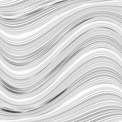 Abstract flow lines background . Fluid wavy shape .Striped linear pattern . Music sound wave . Vector illustration
