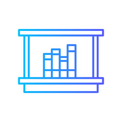 bookshelf gradient icon