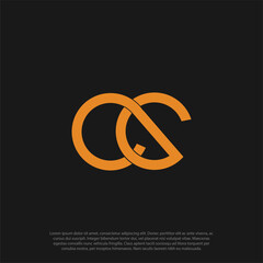 CG ,GC ,C ,G Abstract Letters Logo Monogram design vector