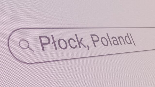 Search Bar Plock Poland 
Close Up Single Line Typing Text Box Layout Web Database Browser Engine Concept