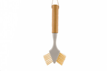 Plastic brush for cleaning the house