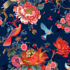 Beautiful chinoiserie pattern. 