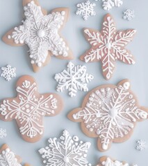 AI-generated Image of Christmas Homemade Gingerbread Cookies