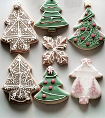 AI-generated Image of Christmas Homemade Gingerbread Cookies