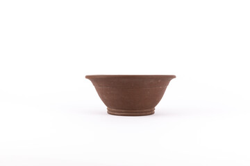 Bonsai pot isolated on white background