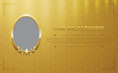 thai pattern background for greeting card, advertising, web site, flyers, posters with modern line Thai.