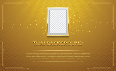 thai pattern background for greeting card, advertising, web site, flyers, posters with modern line Thai.