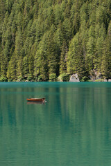 canoe on the lake