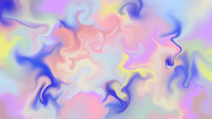colorful paints motion ink, sky abstract blurry art print