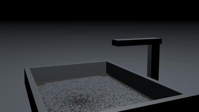 Video illustration of an object breaking into 25,000 pieces. This was made in Cinema 4D.