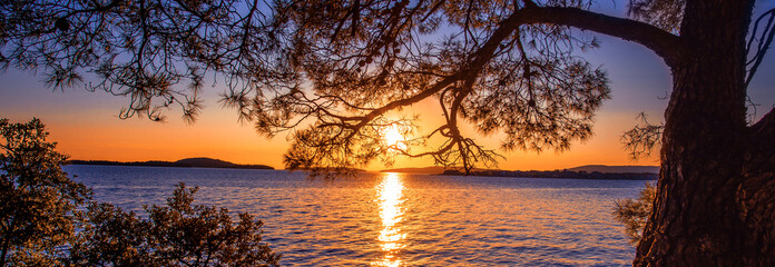 Croatia, Europe, Adriatic sea, Zadar region, scenic coast between Zadar and Split ...exclusive -...
