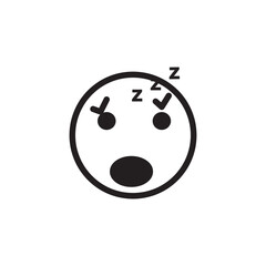 Emoticon smile flat style illustration