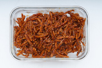 Delicious-looking squid delicacies served in a bowl