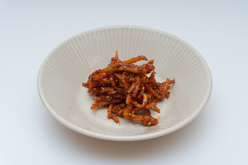 Delicious-looking squid delicacies served in a bowl