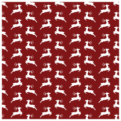 Embroidery Ugly Christmas vector pattern. Merry Christmas Happy New Year seamless pattern. Ornamental decor of paper, fabric or cloth. Ornament for Christmas pajamas, sweater and for knitting