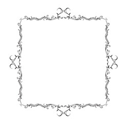 Frame, in the style of an ornament, Vector illustration eps 10, Art.	