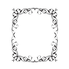 Frame, in the style of an ornament, Vector illustration eps 10, Art.	