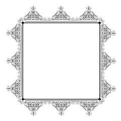 Frame, in the style of an ornament, Vector illustration eps 10, Art.	