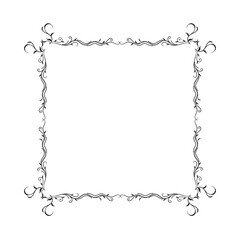 Frame, in the style of an ornament, Vector illustration eps 10, Art.	