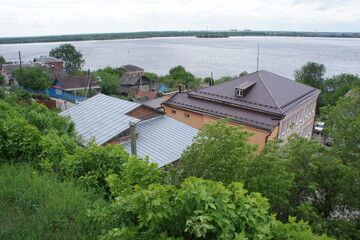 Bird's-eye view of the provincial town of Gorodets